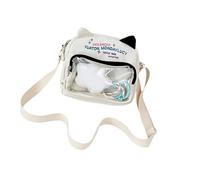 OAJABBGE À Main Bandoulière Transparent La Mode Sur Le Thème Du Manga D'école De Conception Ergonomique Pour Les Étudiants Avec Badge Amovible Itabag De Capacité Pour Otaku