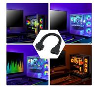 OAJABBGE Adaptateur Coudé À 90 Degrés pour Panneau USB3.0 Câble De Carte Mère 19/20 Broches Plaqué Or De 25cm