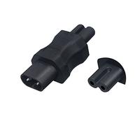 OAJABBGE Adaptateur droit C7 vers C8 mâle vers femelle C7 vers C8 Adaptateur C8 vers C13/C8 vers C15/C8 vers C5 Compact