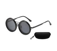 OAJABBGE Adjustable Dimming Sunglass Round Polarized Glasses Outdoor Fishing Glasses Tinted Eyewears for Outdoor Sports Adjustable Dimming Sunglasses