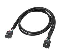 OAJABBGE Câble blindé USB 9 broches vers 9 broches femelle haute transmission double brin pour carte mère