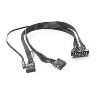 OAJABBGE Câble d'extension USB vers 19 broches pour carte mère USB 19 broches mâle vers femelle Câble de conversion pour châssis de carte mère