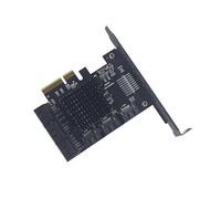 OAJABBGE Carte adaptateur PCIe 1X 4X à 9 ports avec vitesse de transfert 6 Gbps et support remplaçable à chaud pour PC Carte d'extension PCIe échange à chaud