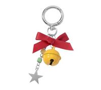 OAJABBGE Christmas Keyring Accessory Strawberry Bells Star Mushroom Charm Practical Resin Metal Bag Decoration For Holiday Gifting Christmas Stocking Stuffer Keychain