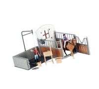 OAJABBGE Collection De Jouets Cheval en Plastique Non Toxique pour avec Scène Bain Décoration Miniature pour Un Jeu Imaginatif Ensembles Jeux Modèles Animaux