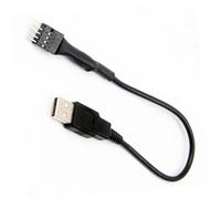OAJABBGE Concentrateur USB interne 9 broches mâle vers mâle pour carte mère - Rallonge de port USB