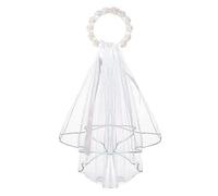 OAJABBGE Couronne de mariée délicate avec voile, serre-tête pour enterrement de vie de jeune fille, fête de fiançailles, mariage, séance photo