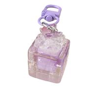 OAJABBGE Elegant Butterfly Design Keyring Soft Resin Cubes Compact Bag Accessory For Girlfriend Friend Lightweight Keychain