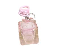 OAJABBGE Elegant Butterfly Design Keyring Soft Resin Cubes Compact Bag Accessory For Girlfriend Friend Lightweight Keychain