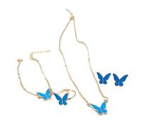 OAJABBGE Ensemble De Bijoux Collier Papillon Tendance Parfait Pour Améliorer Les Lignes De La Clavicule Lors Des Fêtes Et Quotidien. Pendentif Papillon À La Mode