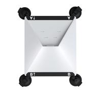 OAJABBGE Ensemble De Voiture avec Fenêtre Sécurisée Réglable À Rotation 360 degrés Installation Rapide pour Métallique Satellite