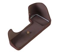 OAJABBGE Étui en cuir PU pour appareil photo Demi-boîte Étui pour Xs10 X Étui de protection semi-fond peau de base, marron