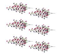 OAJABBGE Fleur De Gloire du Matin Artificielle Suspendue 6 Pièces Suspendue pour Jardinière Extérieure Et Intérieure Porche Jardin Décoration Cour Fleur Artificielle Gloire du Matin en Plein