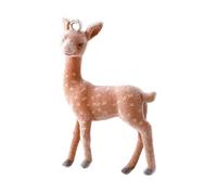 OAJABBGE Flocking 3D Spotted Deer Earring Charm Resin Christmas Elk Pendant for Keychains Necklace Festive Celebration Jewelry Animal Necklace Charm