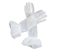 OAJABBGE Gants Blancs De Mariage Costume Fête D'opéra Concert Mariage Blanc Pour Mariée Et Demoiselles 'honneur Gants Danse 'anniversaire Sophistiqués