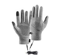 OAJABBGE Gants Chauffants Électriques USB Doigt Complet pour Cyclisme en Hiver Écrans Tactiles Antidérapants Imperméables