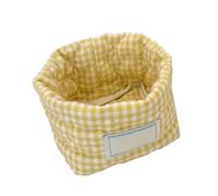 OAJABBGE Grilles Décoratives Conteneur De Rangement Design Poubelle En Tissu Pliable Idéal Pour Les Accessoires De Maquillage Livres Jouets Cadeaux Organisateurs En Tissu À Carreaux