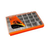 OAJABBGE Leurres Boîte De Rangement Organisateurs Matériel Pêche Plateaux Rangement Portables Couvercle Transparent Plateau Outil Appâts Séparateur Organisateurs Matériel Pêche