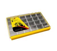 OAJABBGE Leurres Boîte De Rangement Organisateurs Matériel Pêche Plateaux Rangement Portables Couvercle Transparent Plateau Outil Appâts Séparateur Organisateurs Matériel Pêche