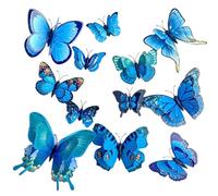 OAJABBGE Lot de 24 décorations de gâteau en forme de papillon, pour anniversaire, mariage