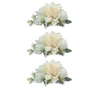 OAJABBGE Lot de 3 peignes latéraux pour cheveux avec fleurs artificielles pour mariage