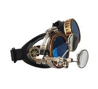 OAJABBGE Lunettes Steampunk améliorées pour soudage gothique, cosplay, vintage, costume de fête rustique, cadeau pour homme et femme