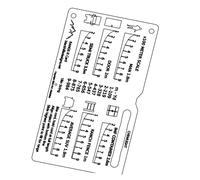 OAJABBGE Outil De Mesure Distance Compact Outil Mesure Distance Léger Carte Tir pour des Mesures Précises Accessoire D'équipement Chasse