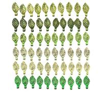 OAJABBGE Pendentifs De Feuilles Vertes Multistyles Perles Acryliques Claires Fournitures Bijoux pour Projets Conception Bijoux Faits À La Main Pendentifs Feuilles Transparentes Multistyles