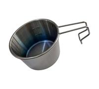 OAJABBGE Plat De Camping Polyvalent en Acier Inoxydable 200 ML Solution Restauration Résistante À La Tasse Randonnée pour Activités Plein Air Bol Camping Portable pour La Randonnée