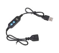 OAJABBGE Programmable USB Timer Cable 1-24H Digital Display Auto 5V for Fish Office Lighting Desktop Fan Timer Control