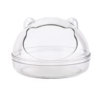 OAJABBGE Récipient à sable de bain pour hamster en plastique de salle de bain - Boîte transparente - Accessoire pour petits animaux