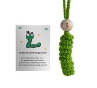 OAJABBGE Réconfortant des Chenilles Au Crochet À Main Carte Jouets Au Crochet pour Le Bien-être Mental pour Libération D'anxiété Réconfort Conscient