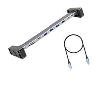 OAJABBGE Station d'accueil USB C à 9 ports 10 Gbit/s avec adaptateur USB pour ordinateurs portables, tablettes, avec alimentation et lecteurs de cartes, multiports