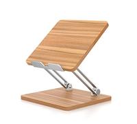 OAJABBGE Support pour ordinateur portable 12-17" Support de tablette réglable en bois Support de bureau pour livre