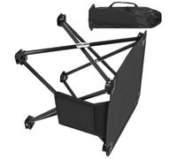 OAJABBGE Tabouret Pliant Portable Adapté Activités De Plein Air Grand Espace Siège Pieds Antidérapants Compartiment Rangement Camping Essential Chaise Camping Surdimensionnée avec Poches Latérales