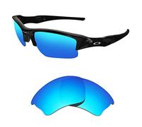 Oak&ban Verres de rechange polarisés pour lunettes de soleil Oakley Half Jacket XLJ - Plusieurs options (bleu glacier - polarisés), bleu glace