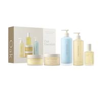 Oak Essentials The Body Routine Kit de spa en 5 étapes avec lotion corporelle Blue Tansy, huile pour le corps, lavage, gommage et baume pour une peau hydratée
