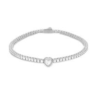 OAK & LUNA - Bracelet et collier de tennis en moissanite gravés personnalisés - Cadeau délicat pour elle, femme - Bijoux de luxe personnalisés pour la fête des mères, Noël, la Saint-Valentin, Various