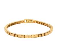 Oak&Luna - Collection Bracelet Carré/Cœur/Pois - Vermeil Doré, One Size, Argent sterling, Pas de gemme