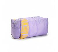 OAK & LUNA - Trousse de maquillage You Look Good - Trousse de maquillage en polyester doux avec doublure résistante à l'eau - 21 cm x 8,5 cm x 12 cm - Disponible en lilas, corail et marron, lilas, 21