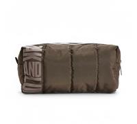 OAK & LUNA - Trousse de maquillage You Look Good - Trousse de maquillage en polyester doux avec doublure résistante à l'eau - 21 cm x 8,5 cm x 12 cm - Disponible en lilas, corail et marron, marron, 21