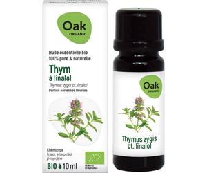 Oak Organic Thym À Linalol Huile Essentielle 100% Pure Et Naturelle Flacon 10ml
