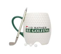 Oak Patch Gifts Mug de golf - I'd Rather Be Golfing, avec stylo et 3 balles de golf, 473,6 g