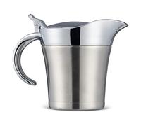 Oak & Steel - Saucière en Acier Inoxydable Premium avec Couvercle à Charnière & Boîte Cadeau (480ml) - Isolé à Double Paroi - Dîners, Restaurants, Fêtes, Noël