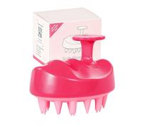 Oak & Tea Brosse de massage en silicone pour le cuir chevelu, shampoing, massage doux de la tête ainsi que le cuir chevelu exfoliant contre les pellicules, stimule la croissance des cheveux, pour