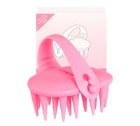 Oak & Tea Brosse de massage en silicone pour le cuir chevelu, shampoing, massage doux de la tête ainsi que le cuir chevelu exfoliant contre les pellicules, stimule la croissance des cheveux, pour