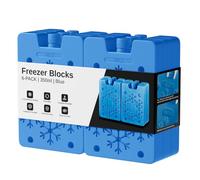 Oak & Tea Lot de 6 Blocs de congélation réutilisables de 350 ML pour glacière, déjeuner, Pique-Nique, Voyage, Camping et activités de Plein air