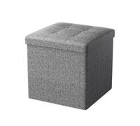 Oak & Tea Pouf Coffre de Rangement Tabouret de Rangement