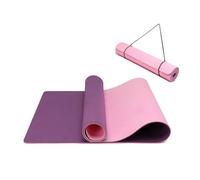 Oak & Tea Tapis de yoga tapis de yoga épais antidérapant pour homme/femme tapis d'exercice pour la gym à la maison avec sangle de transport méditation pilates 183 x 61 x 0.6 cm