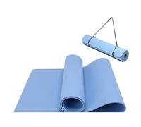 Oak & Tea Tapis de yoga tapis de yoga épais antidérapant pour homme/femme tapis d'exercice pour la gym à la maison avec sangle de transport méditation pilates 183 x 61 x 0.6 cm